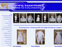 Tablet Screenshot of christeningessentials.com